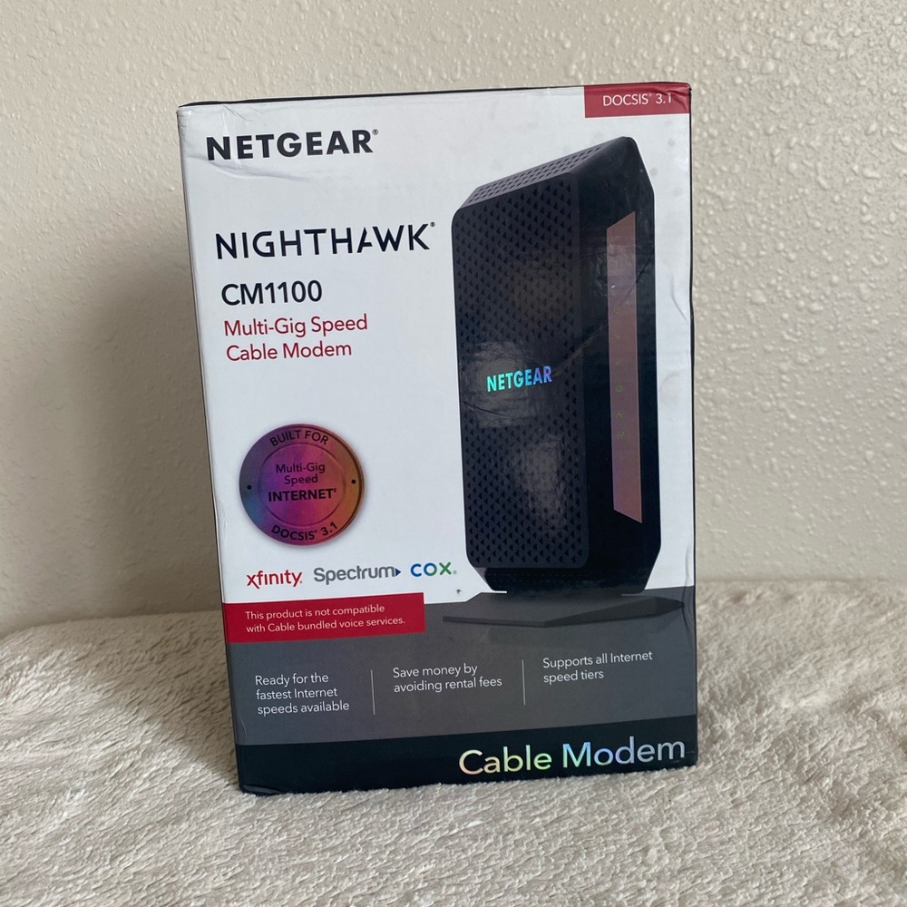 NETGEAR Nighthawk CM1100 Black Cable Modem